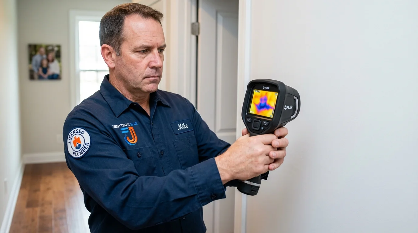 Thermal imaging leak detection by Johns Plumbing LLC in Bellmore